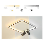 Industrial Flush Mount Ceiling Light with Dual Spotlights