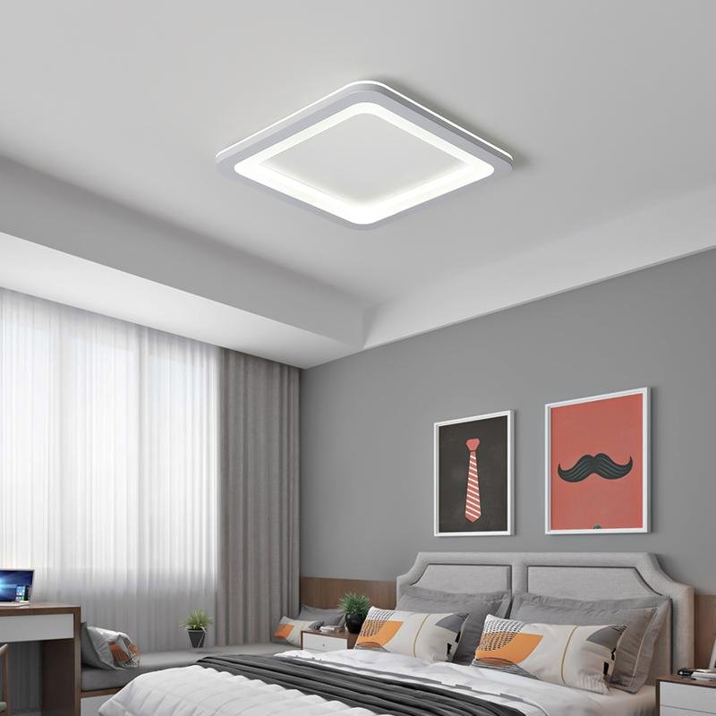Industrial Square Flush Mount Ceiling Light in Graphite for Modern Dining and Living Spaces