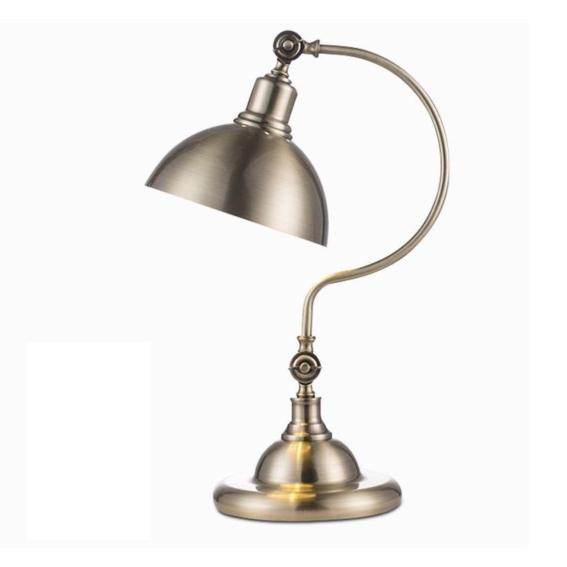 Antique Metallic Desk Lamp Gooseneck
