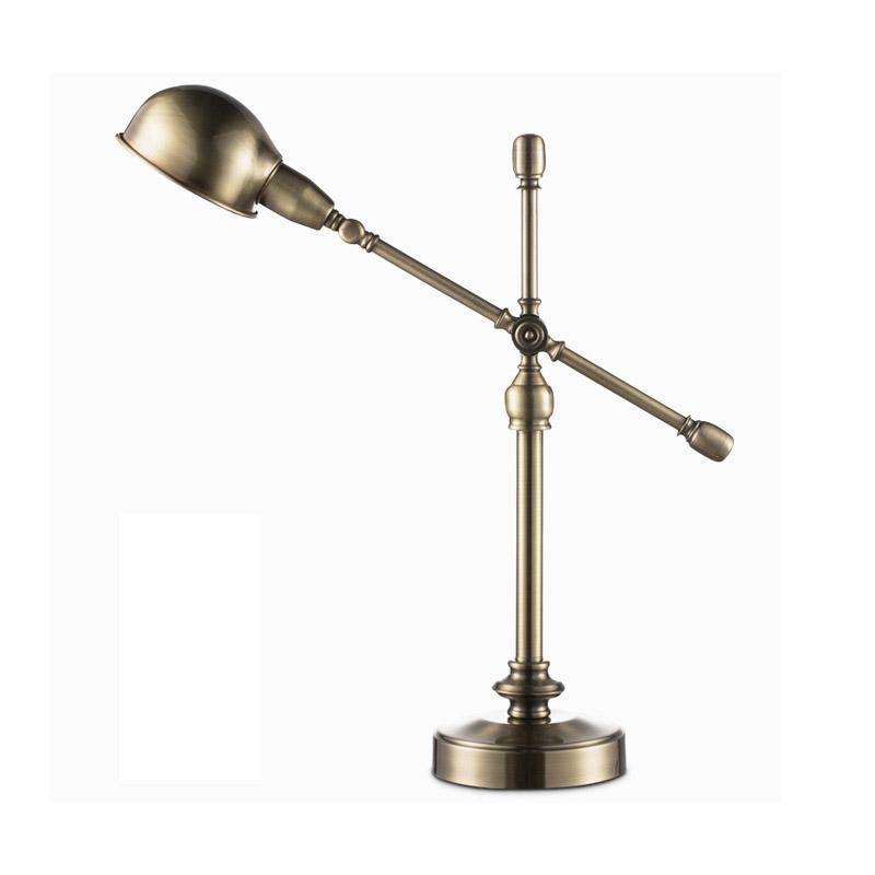 Mid-Century Modern Dome Desk Lamp with Adjustable Arm in Copper Finish
