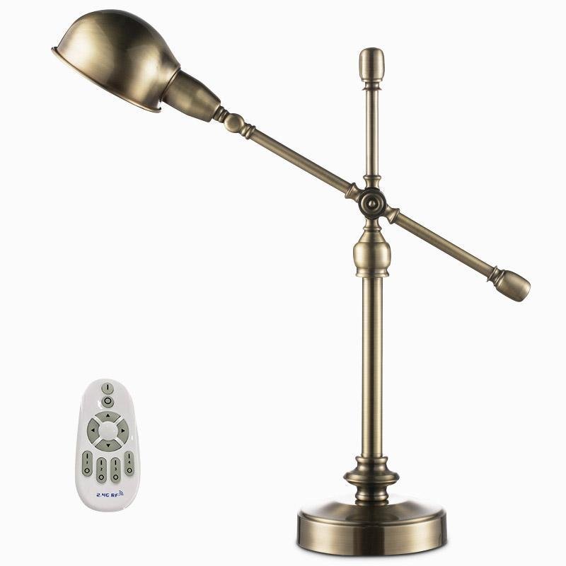 Mid-Century Modern Dome Desk Lamp with Adjustable Arm in Copper Finish