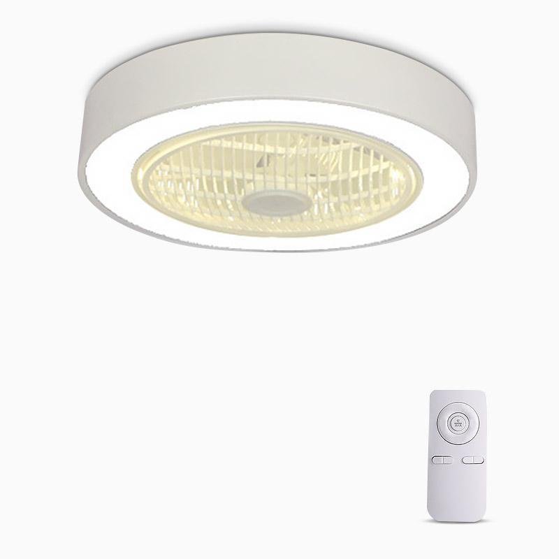 Lumina Round LED Ceiling Fan with Bladeless Design and Remote