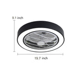 Lumina Round LED Ceiling Fan with Bladeless Design and Remote