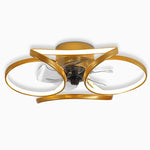 Modern Flower LED Ceiling Fan Light with Remote Control