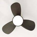 Talaya Ceiling Fan with LED Light in Walnut and Brushed Metal