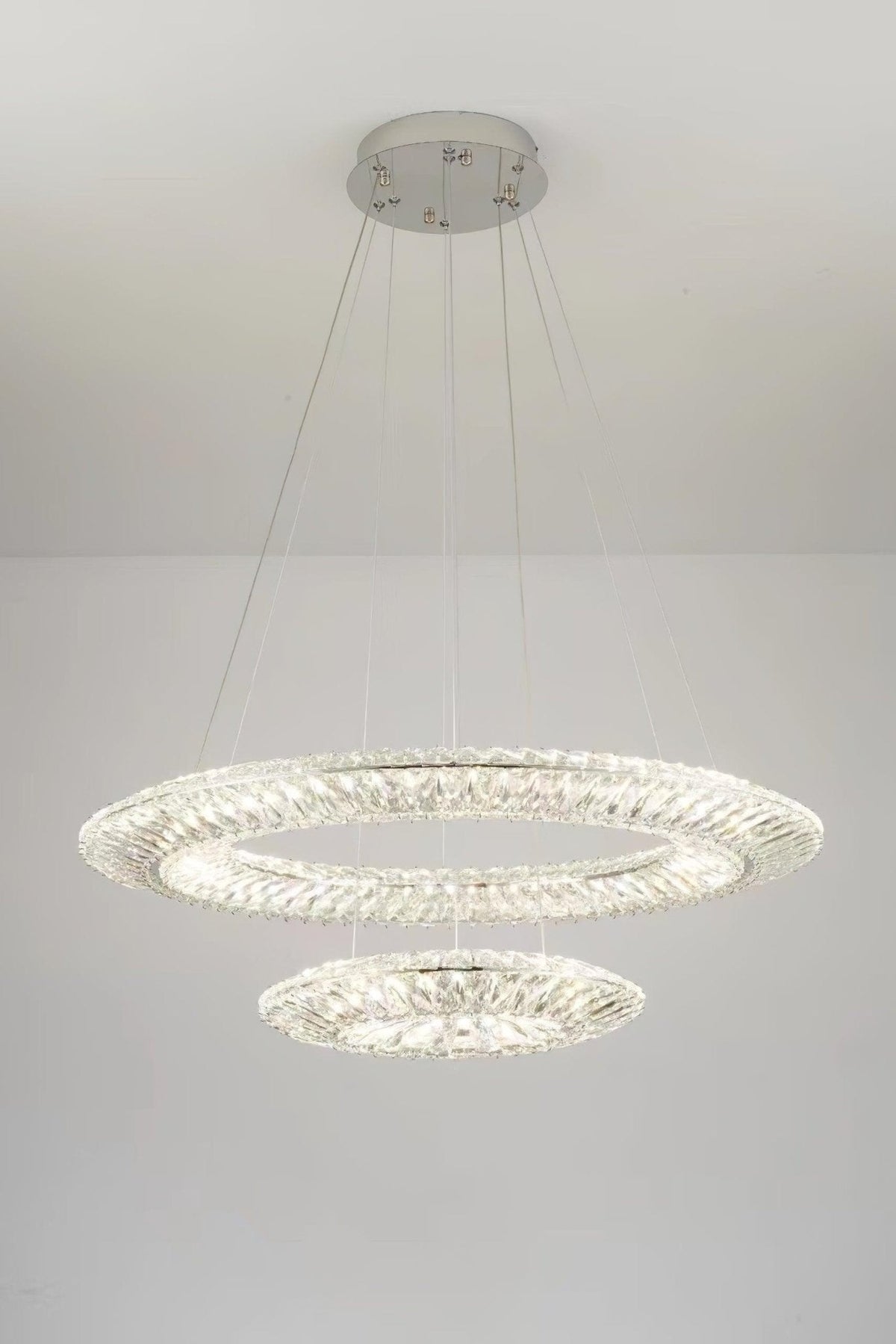 Tanager Crystal Geometric Chandelier for Dining Room and Foyer