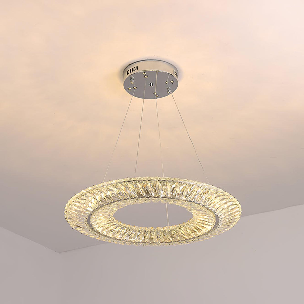 Tanager Crystal Geometric Chandelier for Dining Room and Foyer