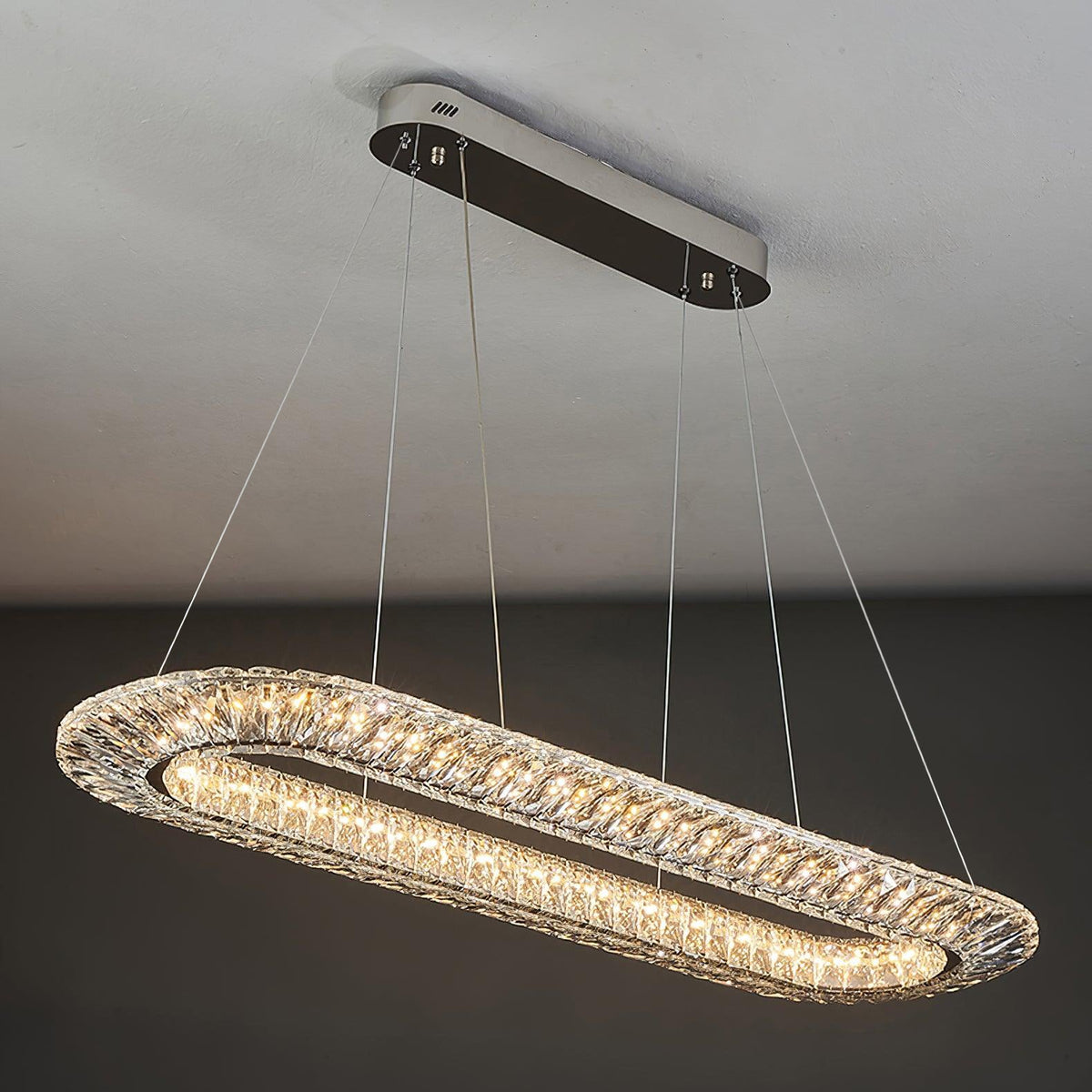 Tanager Crystal Geometric Chandelier for Dining Room and Foyer