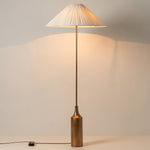 Tansu Rattan Floor Lamp with Marble Base – Modern Asian-Inspired Lighting for Living Room & Bedroom