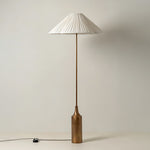 Tansu Rattan Floor Lamp with Marble Base – Modern Asian-Inspired Lighting for Living Room & Bedroom