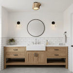 Tarn Hollow Natural Wood LED Ceiling Light – Flush Mount for Modern Interiors