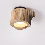 Tarn Hollow Natural Wood LED Ceiling Light – Flush Mount for Modern Interiors