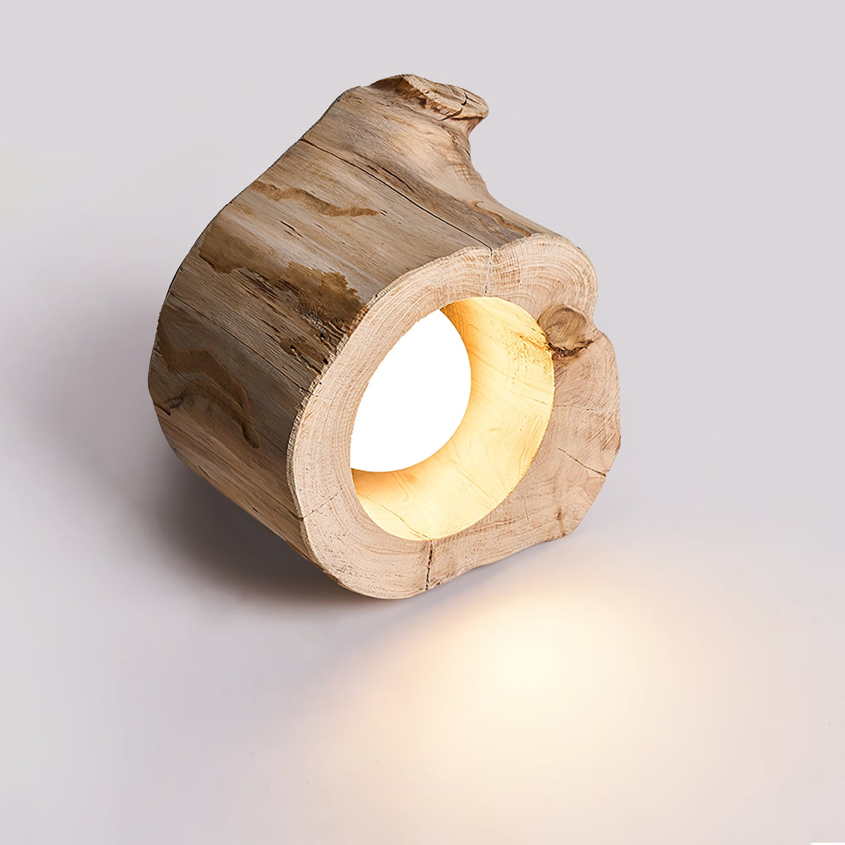 Tarn Hollow Natural Wood LED Ceiling Light – Flush Mount for Modern Interiors