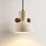 Tavaro Pebble Pendant Light in Natural Travertine and Walnut