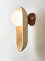 Tavian Arch Travertine Wall Sconce in Yellow Travertine