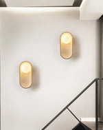 Tavian Arch Travertine Wall Sconce in Yellow Travertine