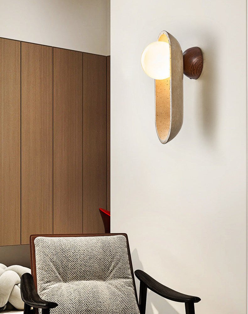 Tavian Arch Travertine Wall Sconce in Yellow Travertine