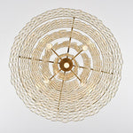Teardrop Shell Chandelier in Gold Finish with Natural Shell Shades