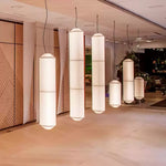 Tekio Designer Pendant Light with Silk Shade for Modern Interiors