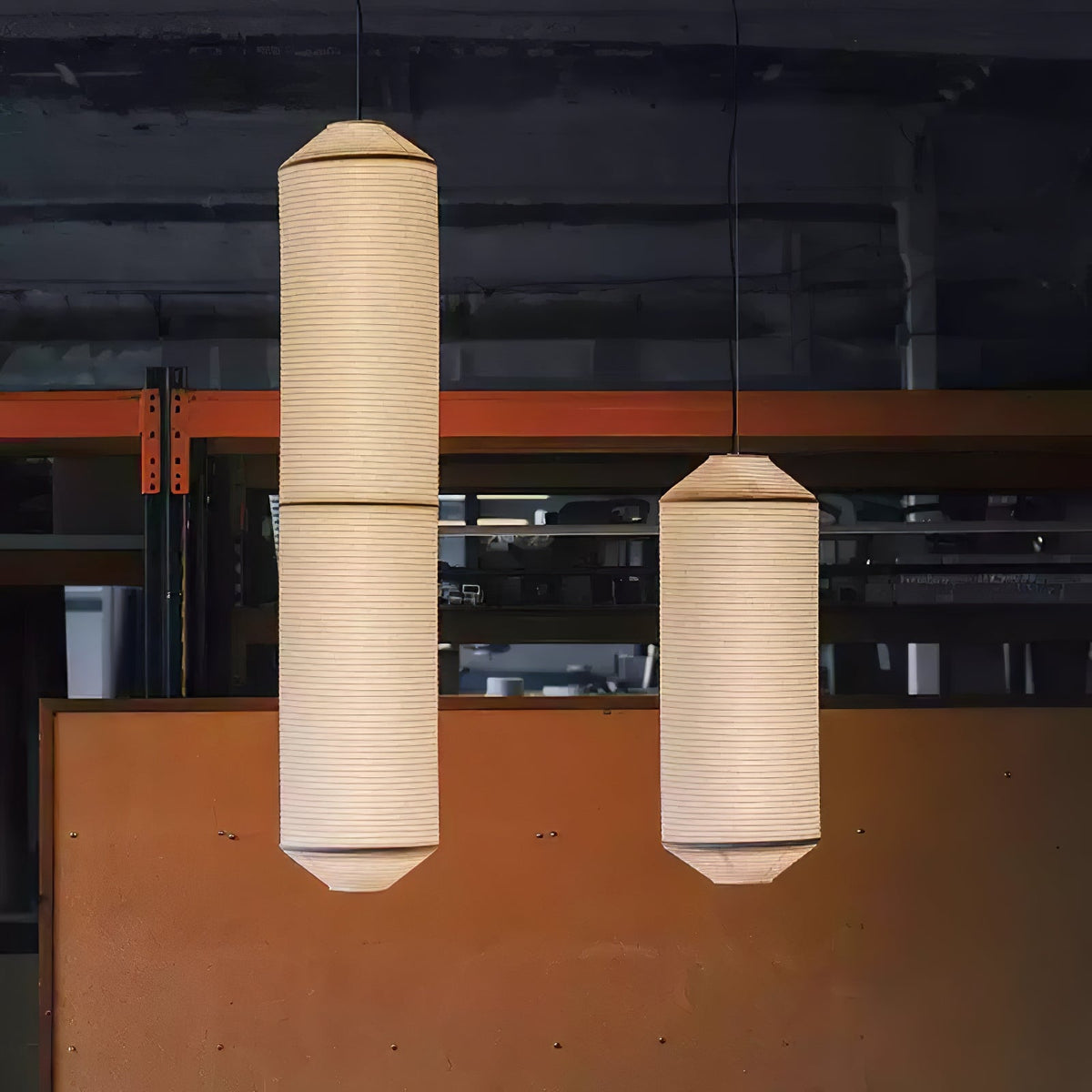 Tekio Designer Pendant Light with Silk Shade for Modern Interiors