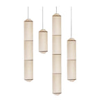 Tekio Designer Pendant Light with Silk Shade for Modern Interiors