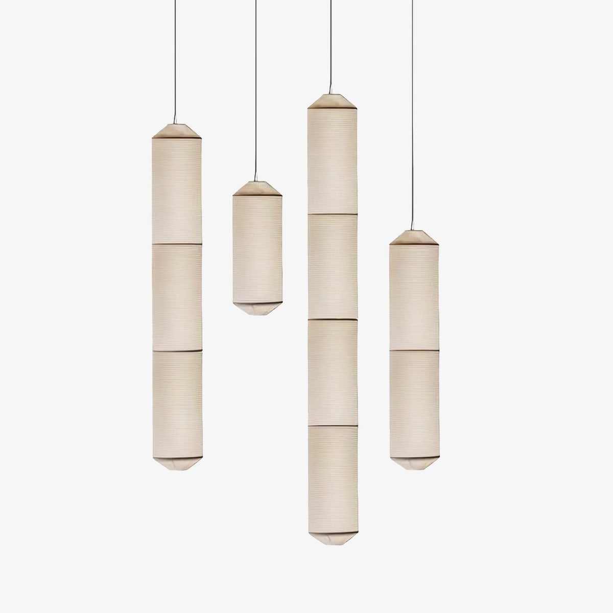 Tekio Designer Pendant Light with Silk Shade for Modern Interiors