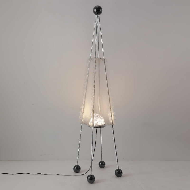 Obelisk Mesh Floor Lamp – Modern Sculptural LED Floor Light for Living Room