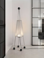 Obelisk Mesh Floor Lamp – Modern Sculptural LED Floor Light for Living Room