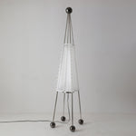 Obelisk Mesh Floor Lamp – Modern Sculptural LED Floor Light for Living Room