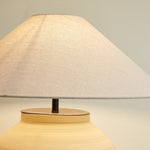 Tera Table Lamp in Terracotta and Linen – Modern Ceramic Table Light
