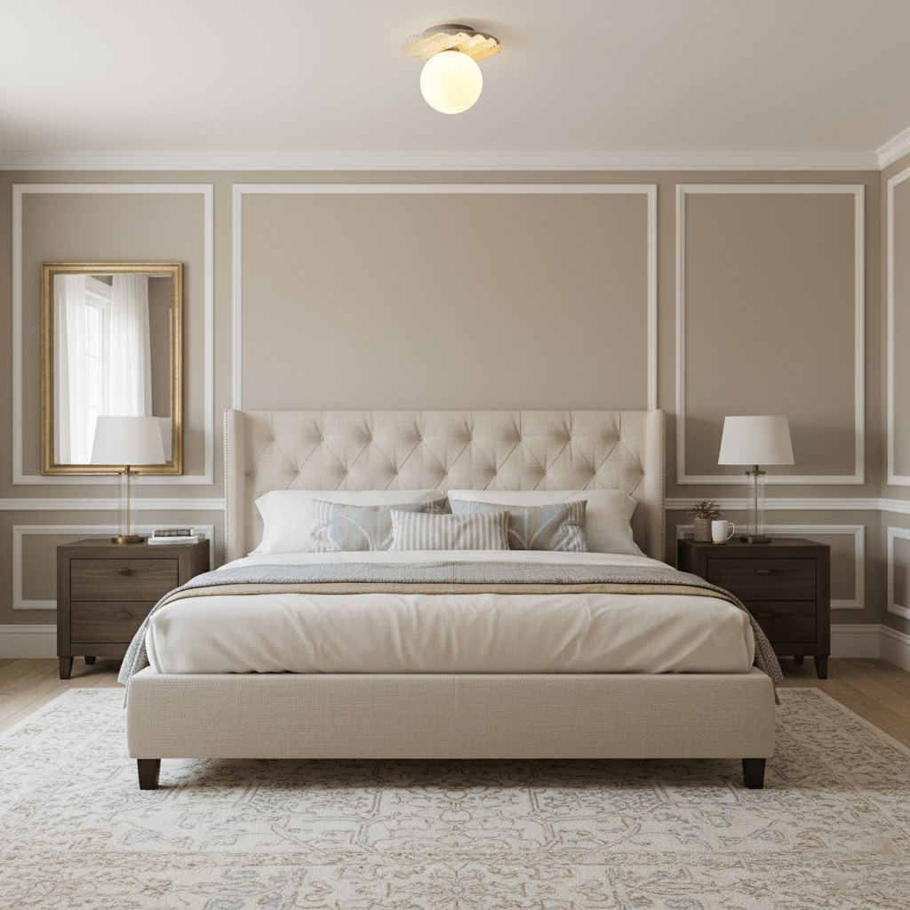 Terra Globe Ceiling Light in Hand-Chiseled Travertine with Opal Glass Shade