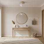 Terra Globe Ceiling Light in Hand-Chiseled Travertine with Opal Glass Shade