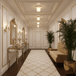 Terra Globe Ceiling Light in Hand-Chiseled Travertine with Opal Glass Shade