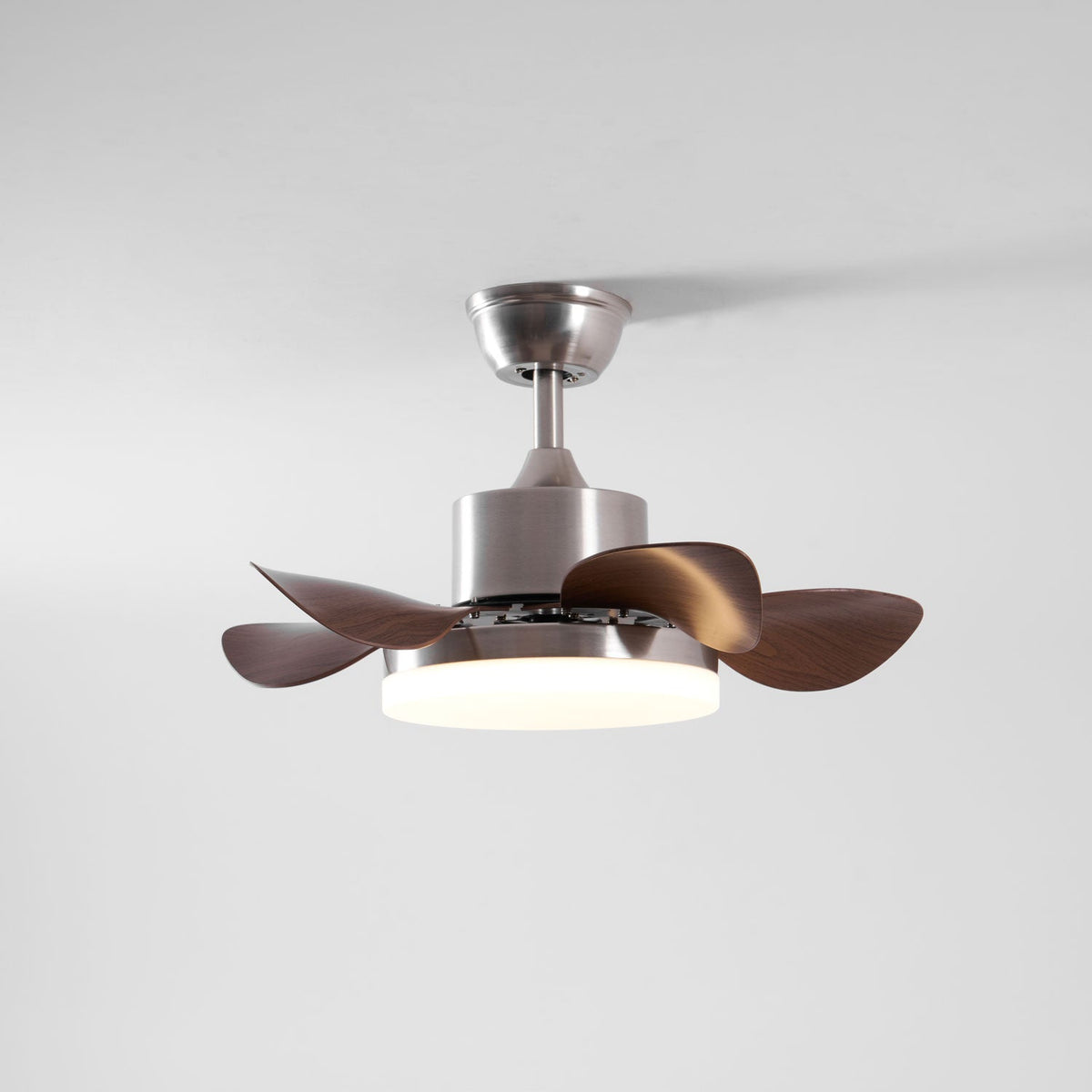 Terra Walnut Ceiling Fan with Integrated LED Light