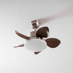 Terra Walnut Ceiling Fan with Integrated LED Light