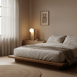 Terra Orb Sculptural Travertine Table Lamp with Opaline Glass Shade