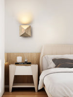 Terra Prism Wall Sconce in Yellow Travertine | Modern LED Wall Light