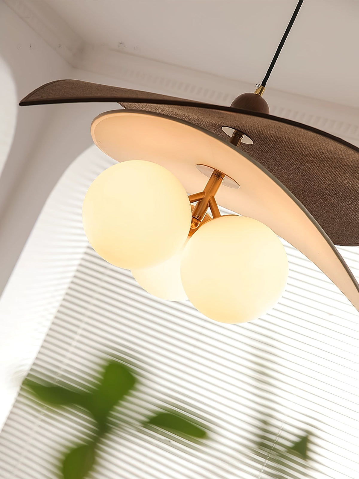 Terra Bloom Sculptural Pendant Light with Layered Shades