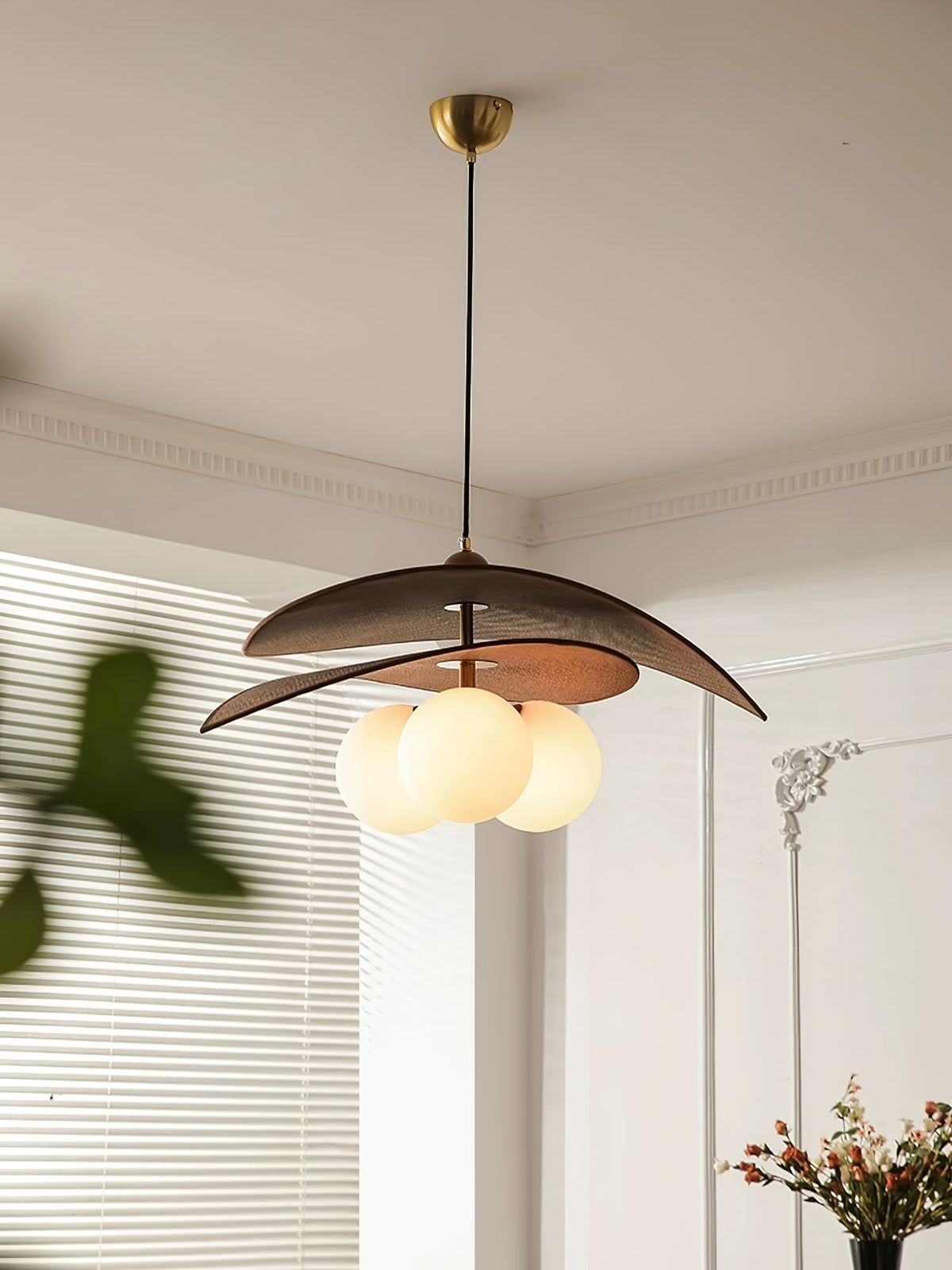 Terra Bloom Sculptural Pendant Light with Layered Shades