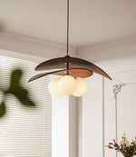 Terra Bloom Sculptural Pendant Light with Layered Shades