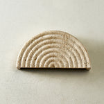 Terra Dome Travertine Wall Sconce, Warm Ambient Lighting for Modern Interiors
