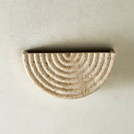 Terra Dome Travertine Wall Sconce, Warm Ambient Lighting for Modern Interiors