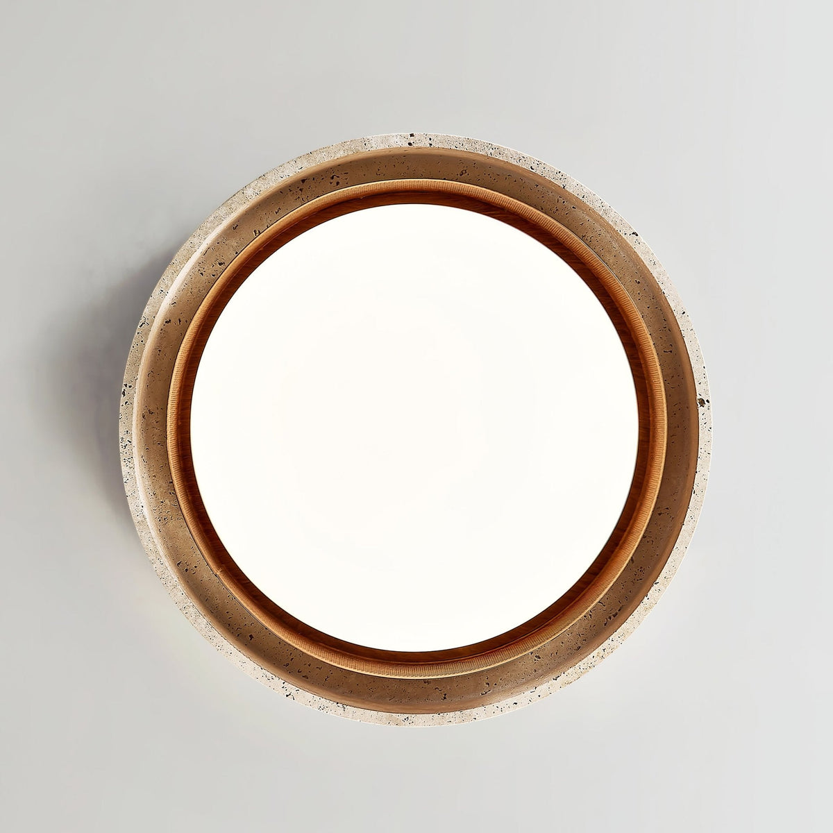 Terra Forge Ceiling Light in Yellow Travertine