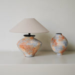 Terra Nova Ceramic Table Lamp with Linen Shade for Modern Interiors
