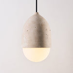Terra Orb Cluster Pendant Light – Natural Travertine & Glass Trio