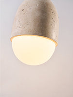 Terra Orb Cluster Pendant Light – Natural Travertine & Glass Trio