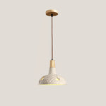 Cement Carve Pendant Light – Handcrafted Concrete & Wood Hanging Lamp for Dining, Kitchen, Living Room