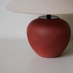 Terra Rouge Ceramic Table Lamp with Linen Shade for Living Room & Bedroom
