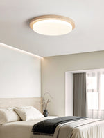 Terra Round Travertine LED Ceiling Light in Natural Stone Finish