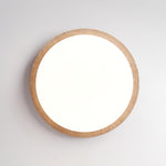 Terra Round Travertine LED Ceiling Light in Natural Stone Finish
